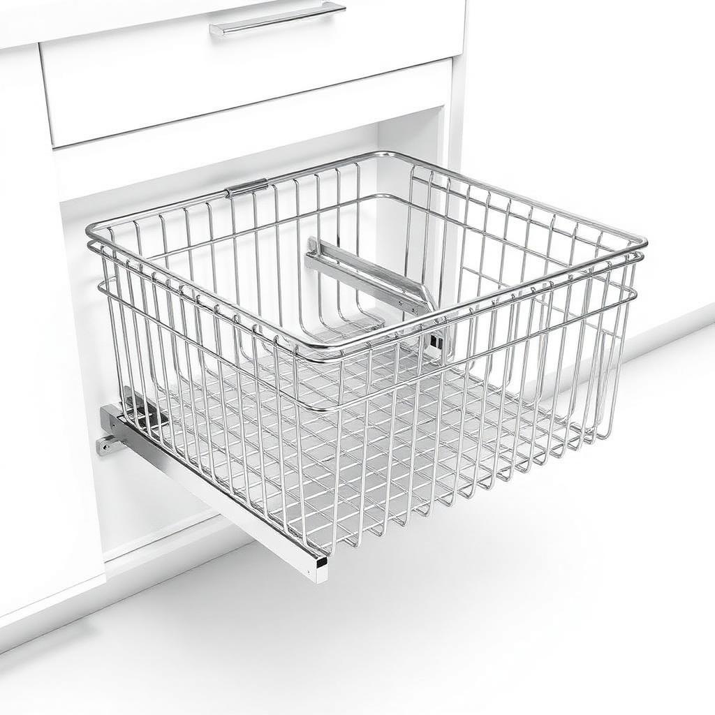 Tandem Pull-Out Basket Chrome